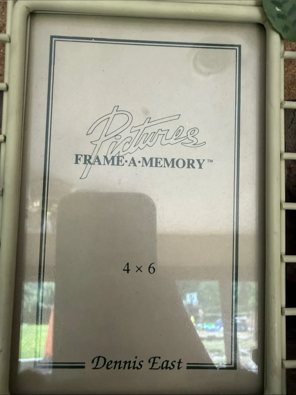 Cottagecore Pale Green Floral & Butterfly 4x6 garden Photo Frame